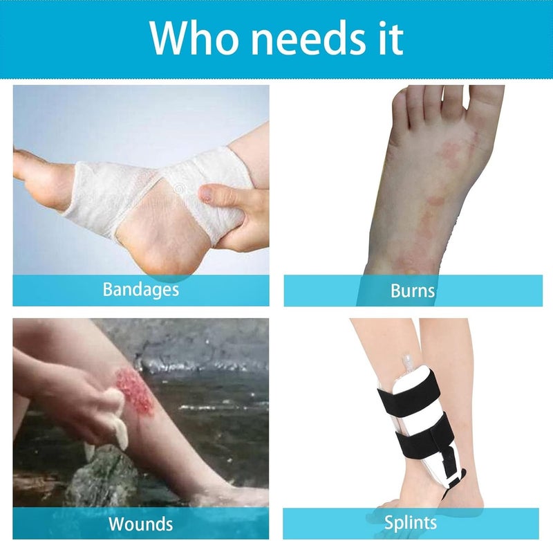 Tideshake Waterproof Kid Foot Cast Cover for Showering, Reusable Child Foot Cast Protector, Cast Covers for Ankle Shower after Surgery, Watertight Cast Bag for Burns - Image 4